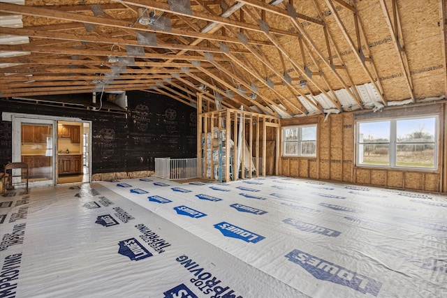 view of attic