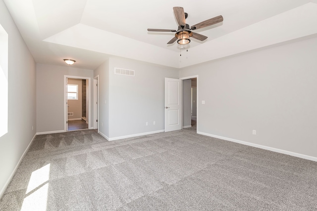 5192 Rolling Hills Dr, Grand Blanc, MI 48439 - carpeted empty room featuring ceiling fan, baseboards, and visible vents