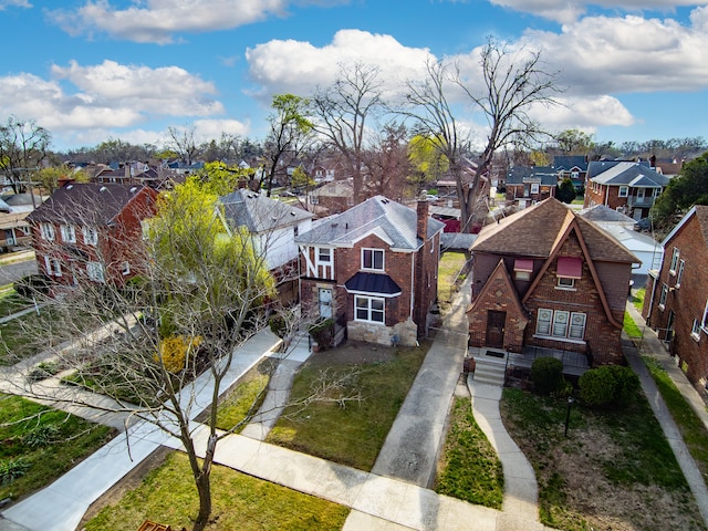 19319 Pennington Dr, Detroit, MI 48221 - birds eye view of property with a residential view