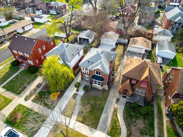19319 Pennington Dr, Detroit, MI 48221 - birds eye view of property with a residential view