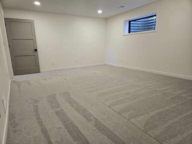 2359 Elinor Ln SE, East Grand Rapids, MI 49506 - spare room with recessed lighting, carpet, visible vents, and baseboards