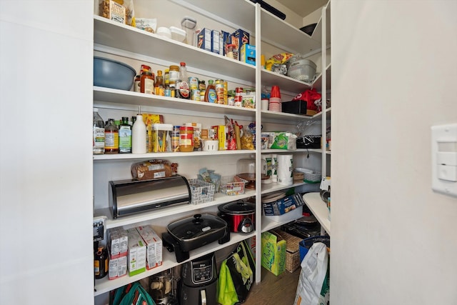 view of pantry