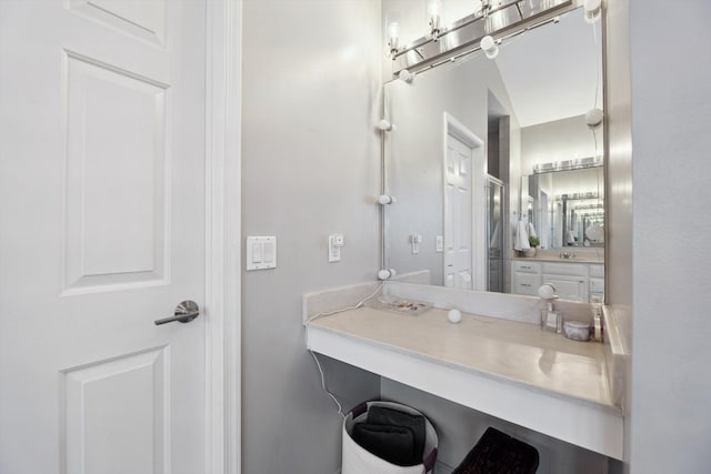 bathroom with vanity