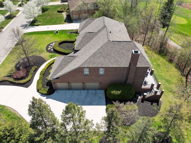 drone / aerial view
