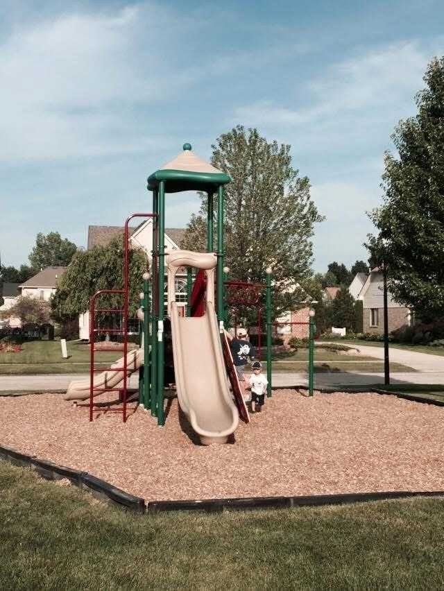 view of community jungle gym