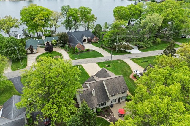 4435 Driftwood Dr, Commerce Twp, MI 48382 - aerial view of a large body of water
