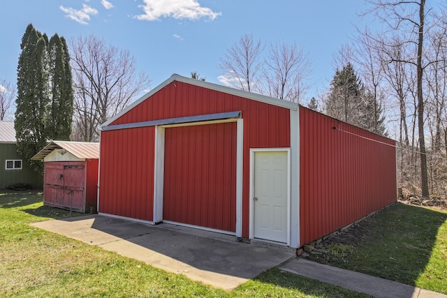 3931 S Shore Dr, Lapeer, MI 48446 - view of outdoor structure with an outbuilding