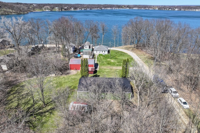 3931 S Shore Dr, Lapeer, MI 48446 - aerial view with a water view