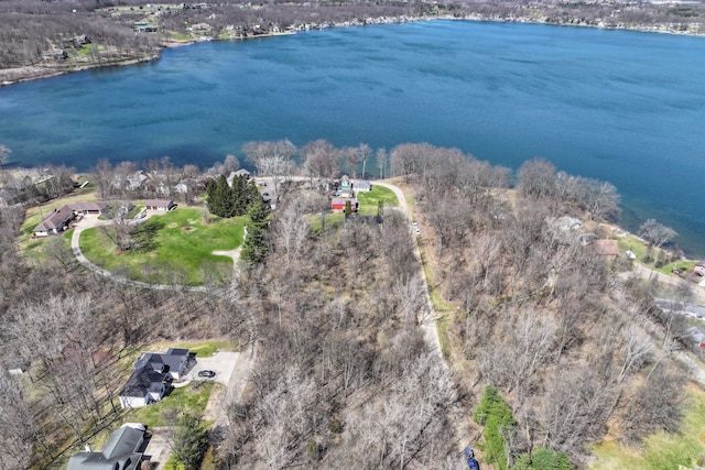 3931 S Shore Dr, Lapeer, MI 48446 - aerial view with a water view