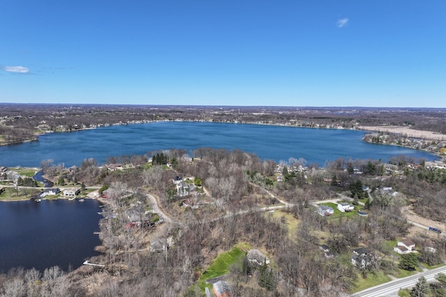 3931 S Shore Dr, Lapeer, MI 48446 - aerial view with a water view