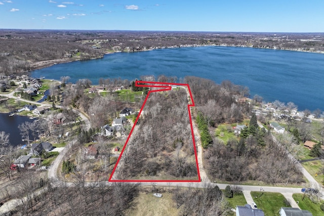 3931 S Shore Dr, Lapeer, MI 48446 - drone / aerial view featuring a water view