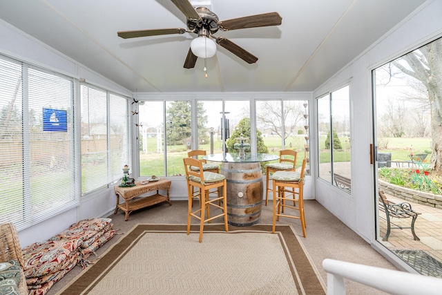 1601 Barbara Ann Dr, Stevensville, MI 49127 - sunroom with ceiling fan