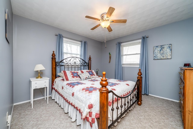 1601 Barbara Ann Dr, Stevensville, MI 49127 - bedroom with light carpet, baseboards, and multiple windows