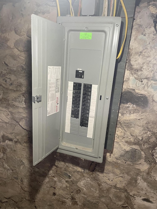 utility room featuring electric panel