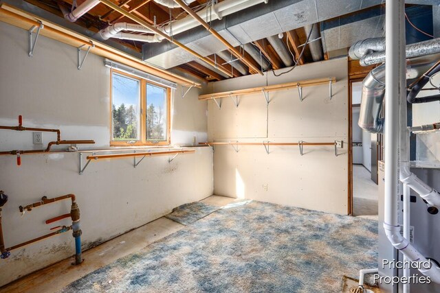 view of basement