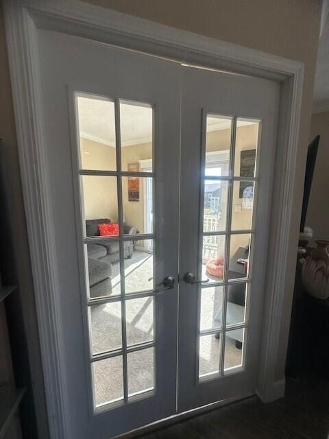 5652 Kingsley Dr NE, Rockford, MI 49341 - entryway with french doors