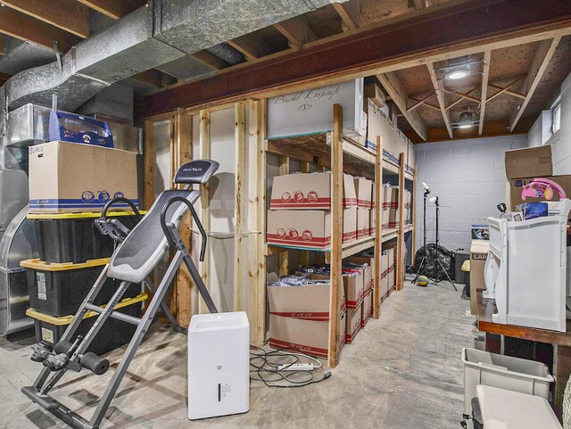 view of storage room