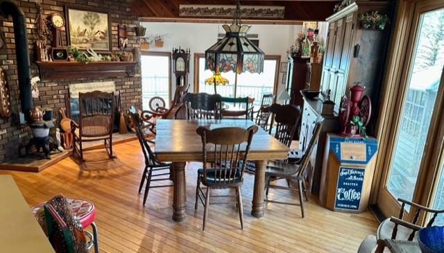 dining room featuring wood finished floors
