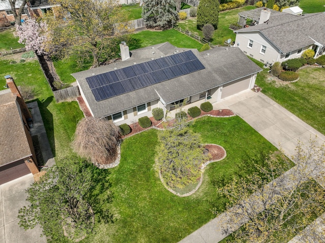 birds eye view of property
