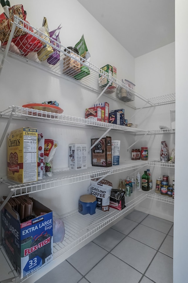 view of pantry