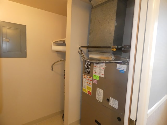 utility room featuring electric panel