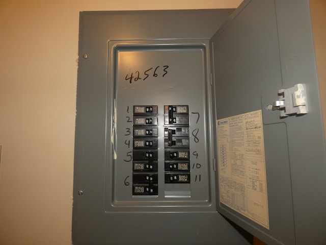 utility room with electric panel