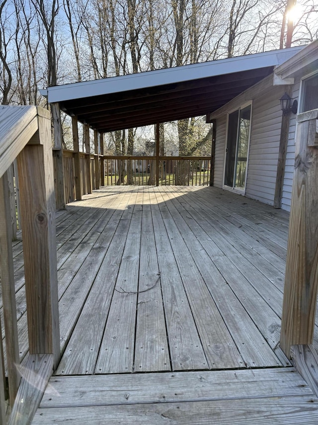 view of deck