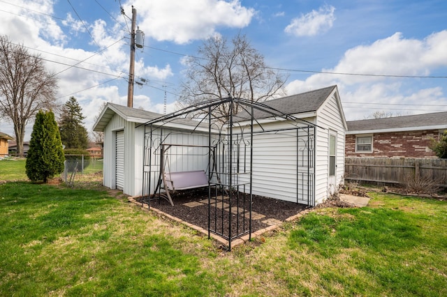 1843 N Sierra Way, Stevensville, MI 49127 - view of outbuilding with fence and an outdoor structure