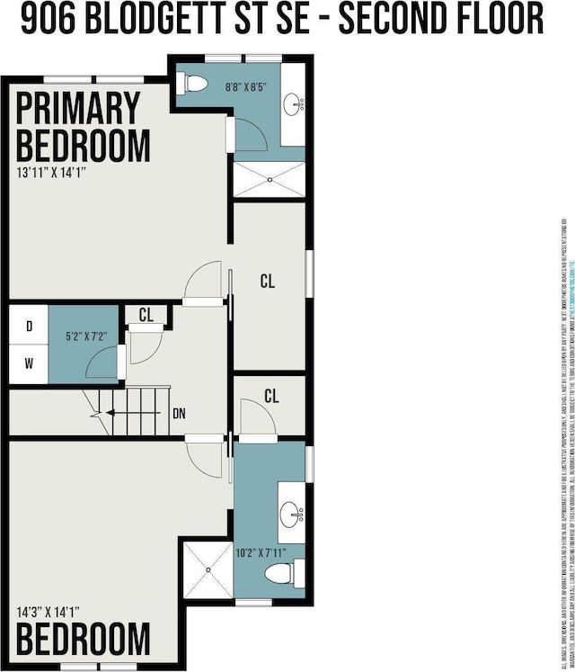 906 Blodgett St SE, Grand Rapids, MI 49506 - property floor plan