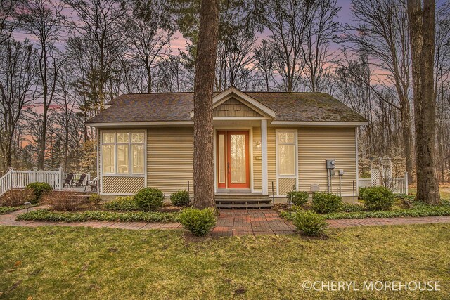 3390 E Baseline Rd, White Cloud, MI 49349 - view of front of property with a front yard
