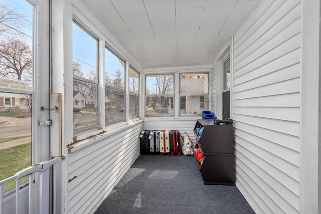 view of sunroom / solarium