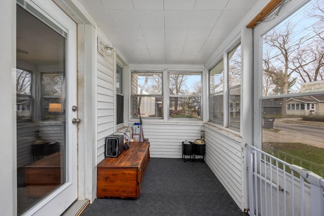 view of sunroom / solarium