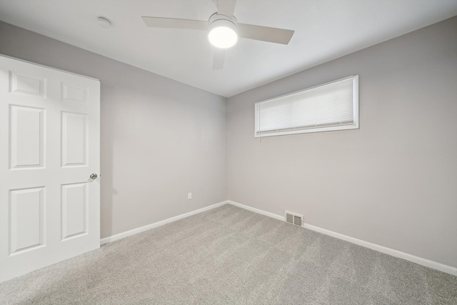 35333 Stellwagen St, Wayne, MI 48184 - carpeted spare room featuring baseboards, a ceiling fan, and visible vents