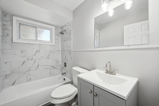 35333 Stellwagen St, Wayne, MI 48184 - bathroom with bathtub / shower combination, vanity, and toilet