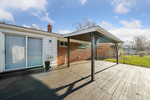 35333 Stellwagen St, Wayne, MI 48184 - wooden deck featuring fence