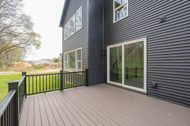 2630 Ashford Trl, Portage, MI 49024 - deck with a lawn