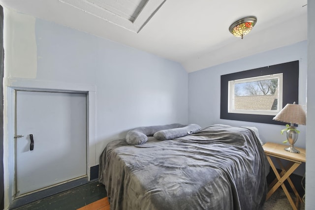 124 Broad St, Brooklyn, MI 49230 - bedroom featuring lofted ceiling
