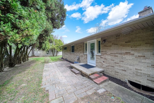 view of patio / terrace with fence