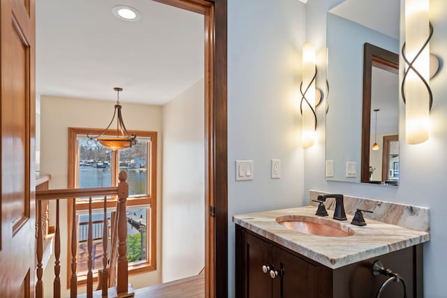 bathroom featuring vanity