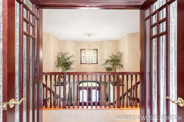 3550 64th Ave, Zeeland, MI 49464 - entryway with a chandelier