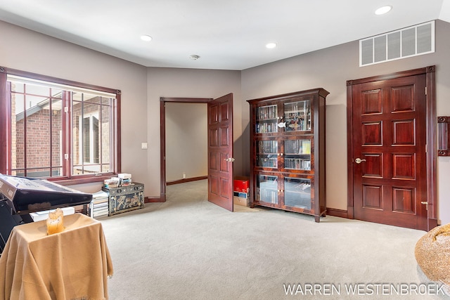 3550 64th Ave, Zeeland, MI 49464 - sitting room featuring carpet floors and recessed lighting