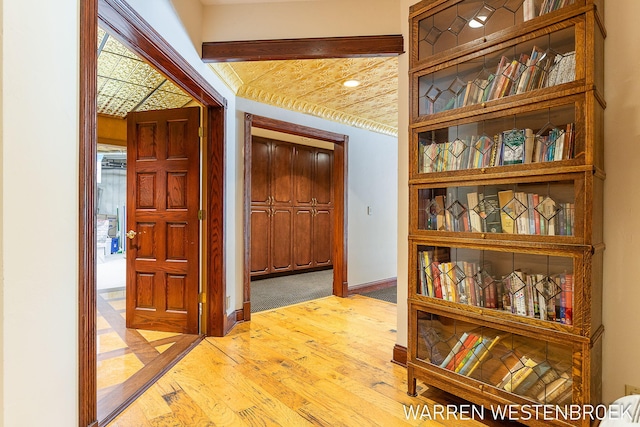 3550 64th Ave, Zeeland, MI 49464 - hallway featuring light wood finished floors and baseboards