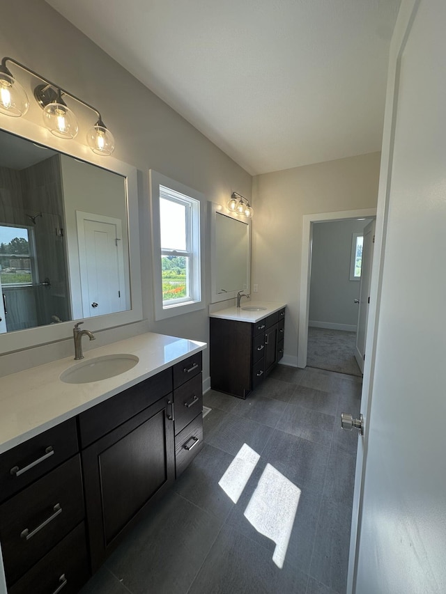 6669 Yamoto Way Lot 7, Douglas, MI 49406 - bathroom with two vanities and a tile shower