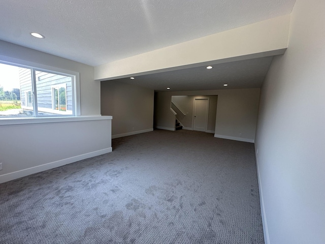6669 Yamoto Way Lot 7, Douglas, MI 49406 - carpeted spare room with stairs and recessed lighting