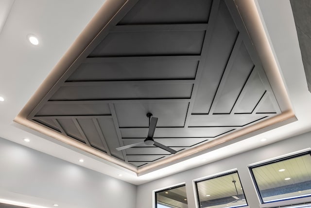 interior space featuring recessed lighting