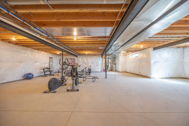 view of exercise area