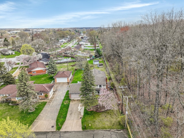 826 Hendricks Dr, Monroe, MI 48162 - drone / aerial view with a residential view