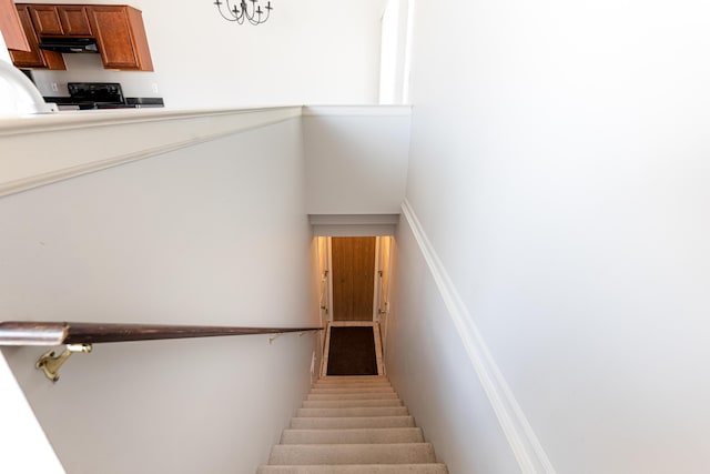 view of stairs