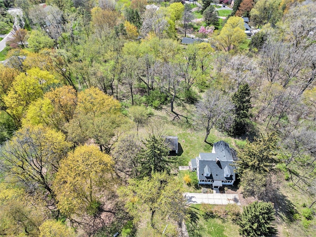 view from above of property