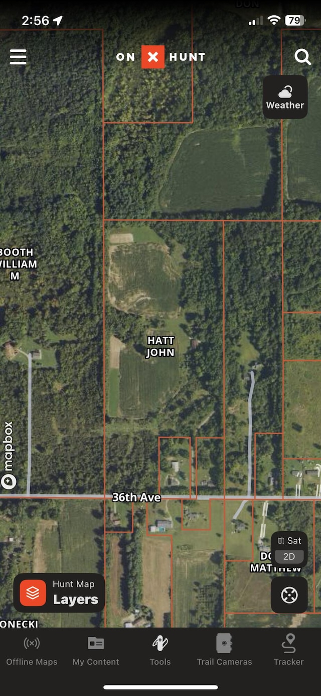 34722 36th Ave, Paw Paw, MI 49079 - map / location featuring property parcel outlined